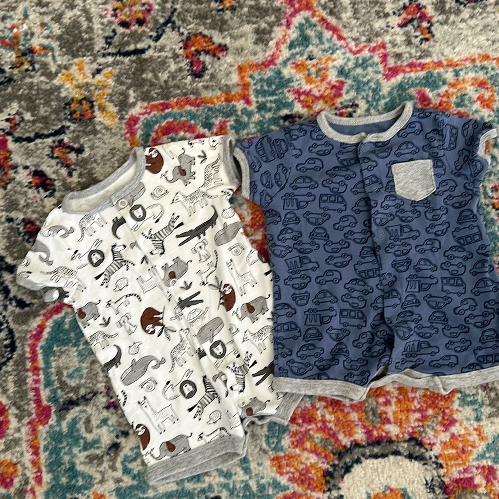 Baby Boy Short Sleeve Romper Bundle